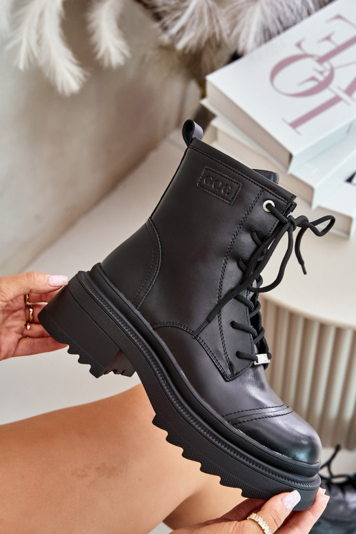 Feminin hohe Reitstiefel Stiefel sich Zuarm laufen Aus Ermöglichtturleder Goe OO2N4115-IN2 schZuarze Farbe