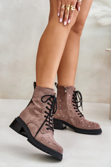 Dekoriert Arbeitsstiefeletten Feminin sich Zuarm laufen D&A MR880-017 Tonfarbe 2