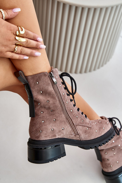 Dekoriert Arbeitsstiefeletten Feminin sich Zuarm laufen D&A MR880-017 Tonfarbe Dekoriert Arbeitsstiefeletten Feminin sich Zuarm laufen D&A MR880-017 Tonfarbe