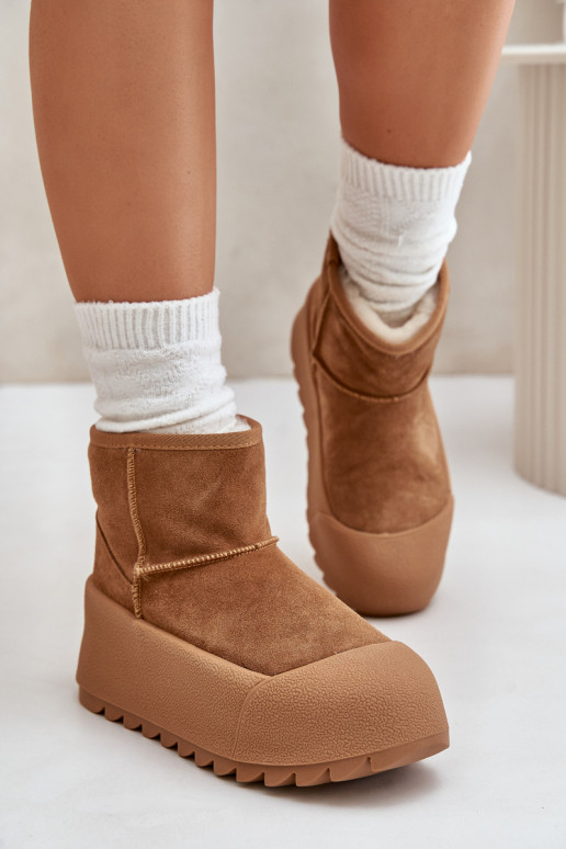 sich Zuarm laufen aus INildleder Schneestiefel mit einer Plattform Big Star OO274A212 braune Farbe sich Zuarm laufen aus INildleder Schneestiefel mit einer Plattform Big Star OO274A212 braune Farbe