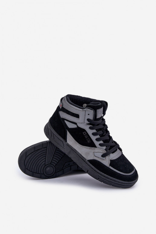 aus INildleder Sneakers Stilvollllschuhe Männlich Big Star OO174303 Hi-Poly System SchZuarz und-graue Farbe aus INildleder Sneakers Stilvollllschuhe Männlich Big Star OO174303 Hi-Poly System SchZuarz und-graue Farbe