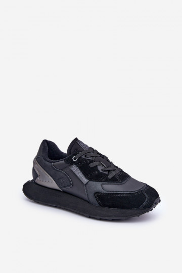 Obermaterial-Sportliche Herren Schuhe Big Star OO174297 Hi-Poly System schwarz