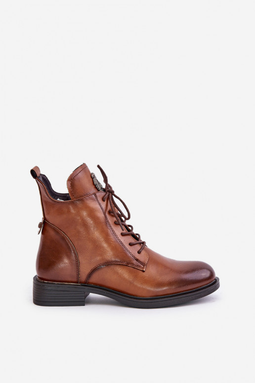sich Zuarm laufen Stiefel mit breiten Absätzen mit Ornamenten braune Farbe Leonise sich Zuarm laufen Stiefel mit breiten Absätzen mit Ornamenten braune Farbe Leonise