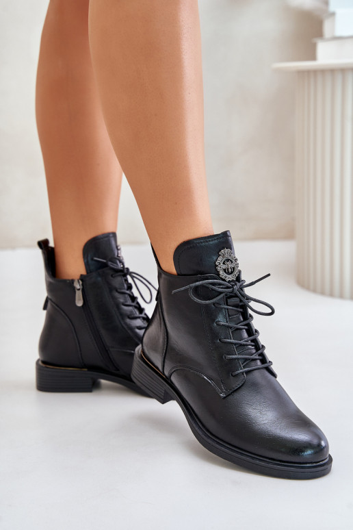 sich Zuarm laufen Stiefel mit breiten Absätzen mit Ornamenten schZuarze Farbe Leonise sich Zuarm laufen Stiefel mit breiten Absätzen mit Ornamenten schZuarze Farbe Leonise