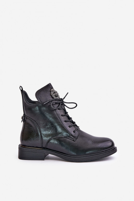 sich Zuarm laufen Stiefel mit breiten Absätzen mit Ornamenten schZuarze Farbe Leonise sich Zuarm laufen Stiefel mit breiten Absätzen mit Ornamenten schZuarze Farbe Leonise