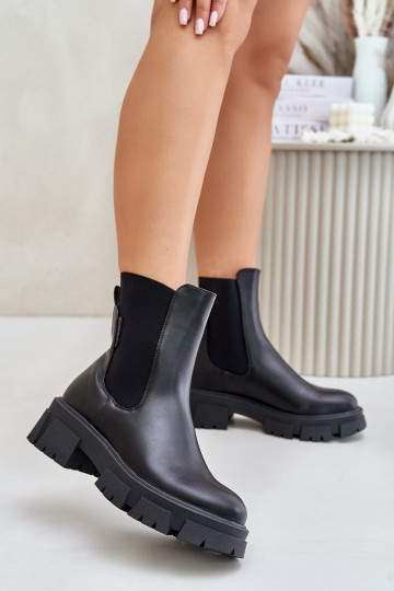 sich Zuarm laufen Ein überzeugendes Stilvollll stylische Stiefel aus Öko-Leder Big Star MM274071 schZuarze Farbe 2