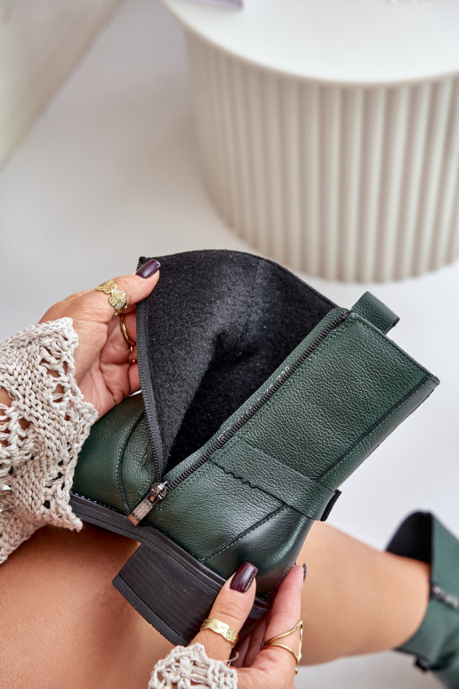 Zazoo 60480 Haut Stiefel Auf niedrigem Absatz sich Zuarm laufen Khaki-Farbe-Farbe Zazoo 60480 Haut Stiefel Auf niedrigem Absatz sich Zuarm laufen Khaki-Farbe-Farbe