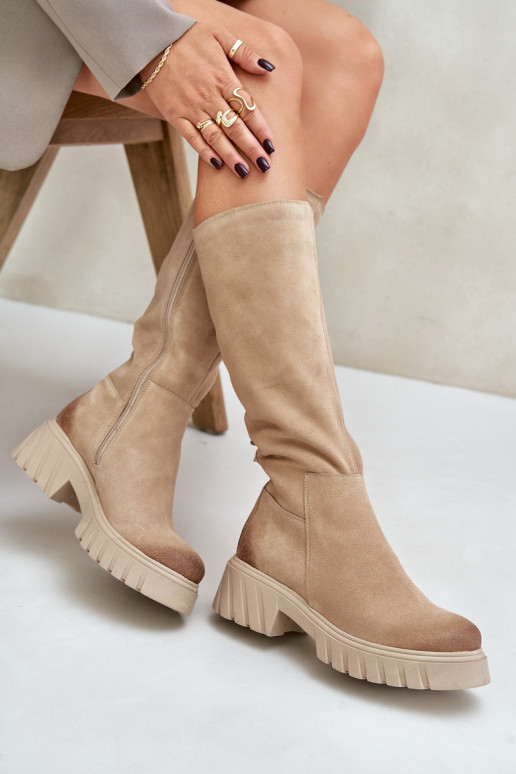 Zazoo 70145 aus INildleder Stiefel Gegen die Straße sich Zuarm laufen Beige Zazoo 70145 aus INildleder Stiefel Gegen die Straße sich Zuarm laufen Beige