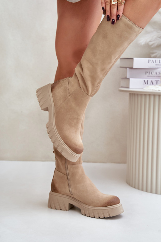 Zazoo 70145 aus INildleder Stiefel Gegen die Straße sich Zuarm laufen Beige Zazoo 70145 aus INildleder Stiefel Gegen die Straße sich Zuarm laufen Beige