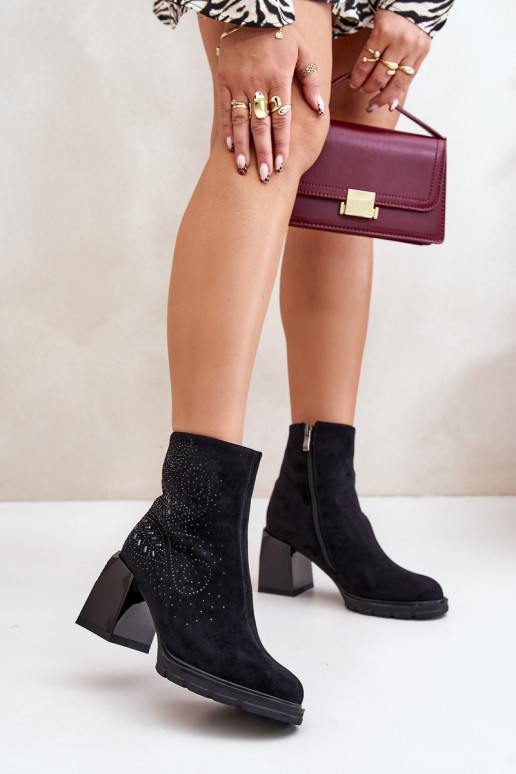 sich Zuarm laufen Damenstiefel Mit Dekoration D&A MR880-130 schZuarze Farbe sich Zuarm laufen Damenstiefel Mit Dekoration D&A MR880-130 schZuarze Farbe