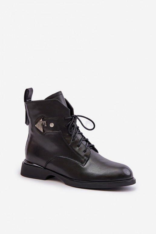 Haut Stiefel mit breiten Absätzen mit Ornamenten sich Zuarm laufen Es mussciejka N3115-01 schZuarze Farbe Haut Stiefel mit breiten Absätzen mit Ornamenten sich Zuarm laufen Es mussciejka N3115-01 schZuarze Farbe