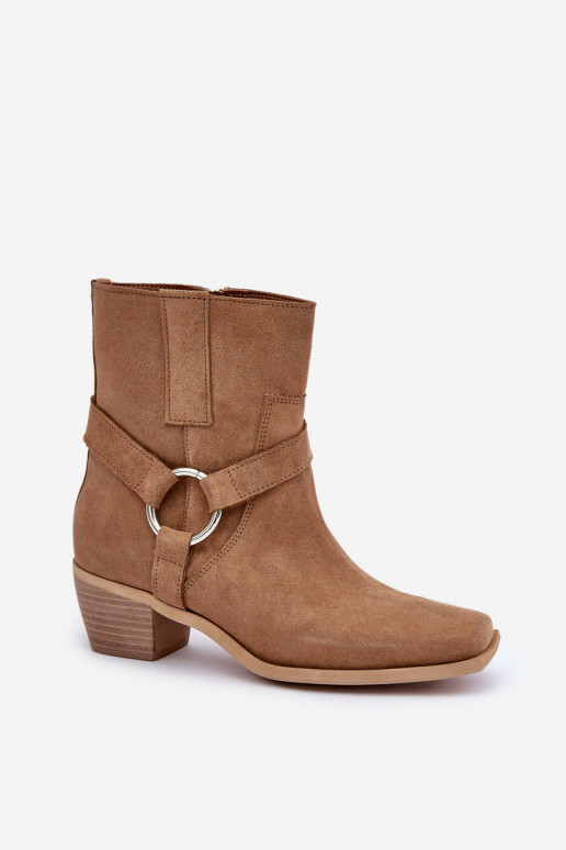 StiefelErmöglichtturalnego aus INildlederu mit Absätzen Zazoo 3444/2 Beige StiefelErmöglichtturalnego aus INildlederu mit Absätzen Zazoo 3444/2 Beige