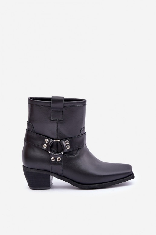 StiefelErmöglichtturalnej Skóry mit Absätzen Zazoo 3444/2 schZuarze Farbe StiefelErmöglichtturalnej Skóry mit Absätzen Zazoo 3444/2 schZuarze Farbe