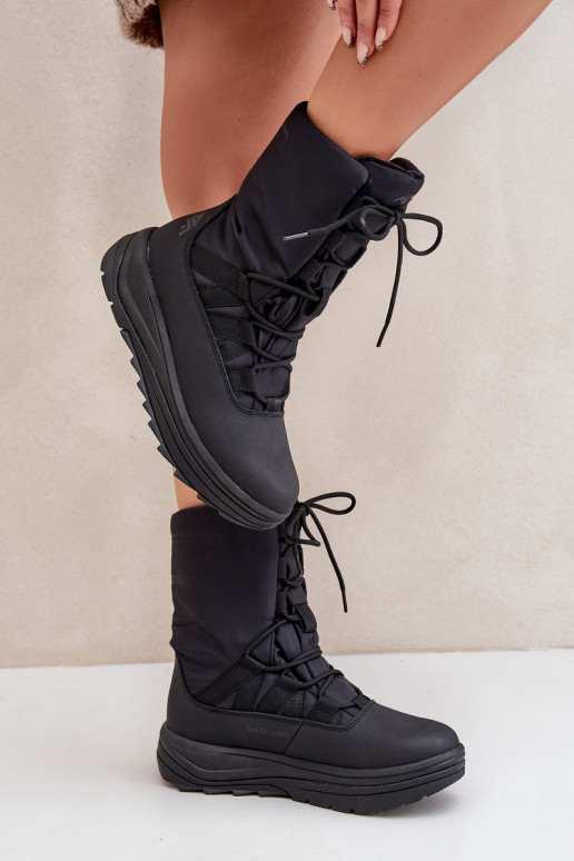 Feminin Schneestiefel INUAOciepliną Primaloft 4F 4FRAIN24FSBSF012 schZuarze Farbe