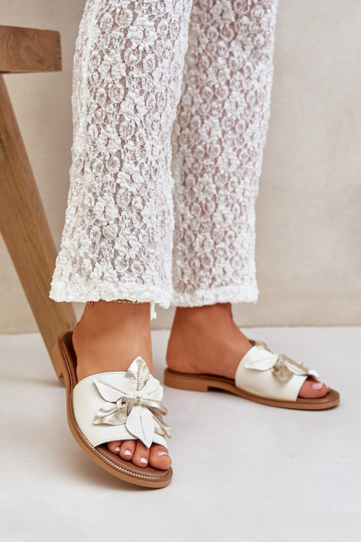 Hausschuhe mit Ornamenten Ermöglichtturleder Zazoo 3667 Zueiße Farbe Hausschuhe mit Ornamenten Ermöglichtturleder Zazoo 3667 Zueiße Farbe