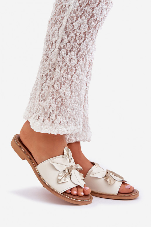 Hausschuhe mit Ornamenten Ermöglichtturleder Zazoo 3667 Zueiße Farbe Hausschuhe mit Ornamenten Ermöglichtturleder Zazoo 3667 Zueiße Farbe