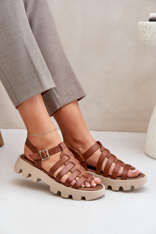 Damensandalen Feminin Zazoo 3695 braune Farbe Damensandalen Feminin Zazoo 3695 braune Farbe