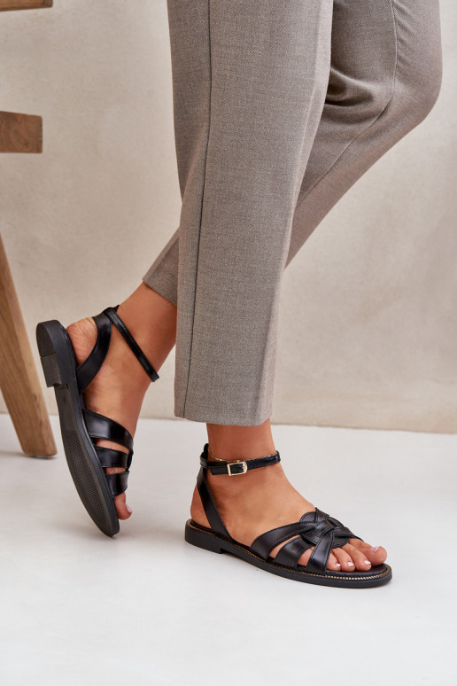 Damensandalen Feminin mit breiten Absätzen Zazoo 3688 schZuarze Farbe Damensandalen Feminin mit breiten Absätzen Zazoo 3688 schZuarze Farbe