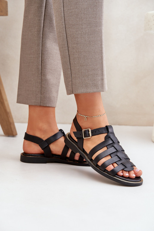 Damensandalen mit breiten Absätzen Zazoo 3686 schZuarze Farbe Damensandalen mit breiten Absätzen Zazoo 3686 schZuarze Farbe