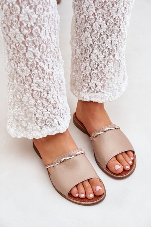 Lederhausschuhe LeZuski Shoes 3047 Beige Lederhausschuhe LeZuski Shoes 3047 Beige