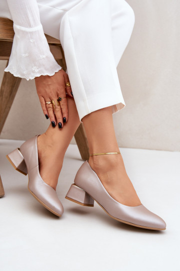 Haut Schuhe LeZuski 3118 Beige