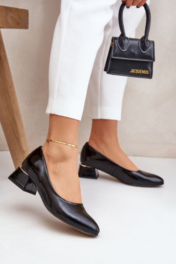 Haut Schuhe LeZuski 3118 schZuarze Farbe 2