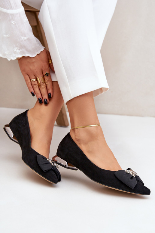 Eleganter Stil Ballerinas aus INildleder Feminin mit Bändern Laura Messi 2893 schZuarze Farbe Eleganter Stil Ballerinas aus INildleder Feminin mit Bändern Laura Messi 2893 schZuarze Farbe