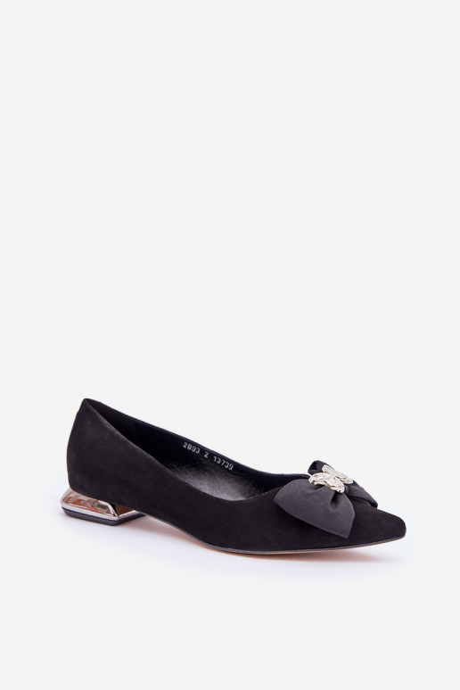 Eleganter Stil Ballerinas aus INildleder Feminin mit Bändern Laura Messi 2893 schZuarze Farbe Eleganter Stil Ballerinas aus INildleder Feminin mit Bändern Laura Messi 2893 schZuarze Farbe