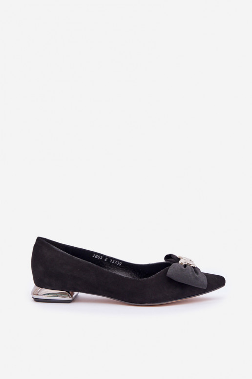 Eleganter Stil Ballerinas aus INildleder Feminin mit Bändern Laura Messi 2893 schZuarze Farbe Eleganter Stil Ballerinas aus INildleder Feminin mit Bändern Laura Messi 2893 schZuarze Farbe