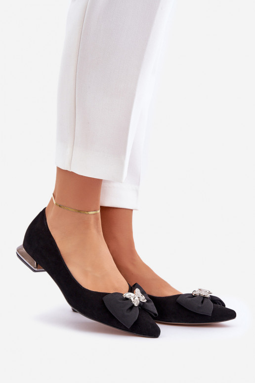 Eleganter Stil Ballerinas aus INildleder Feminin mit Bändern Laura Messi 2893 schZuarze Farbe Eleganter Stil Ballerinas aus INildleder Feminin mit Bändern Laura Messi 2893 schZuarze Farbe