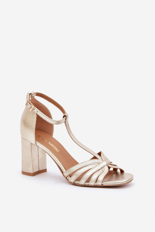 SandalenErmöglichtturalnej Skóry mit Absätzen Laura Messi 2766 SandalenErmöglichtturalnej Skóry mit Absätzen Laura Messi 2766