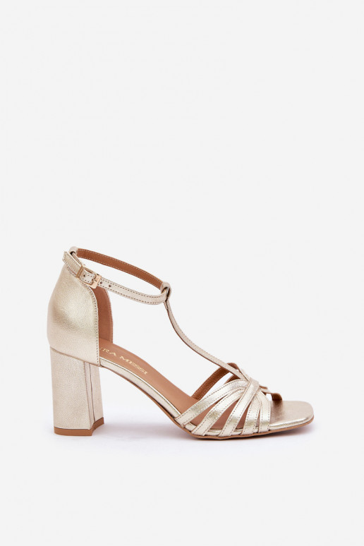 SandalenErmöglichtturalnej Skóry mit Absätzen Laura Messi 2766 SandalenErmöglichtturalnej Skóry mit Absätzen Laura Messi 2766