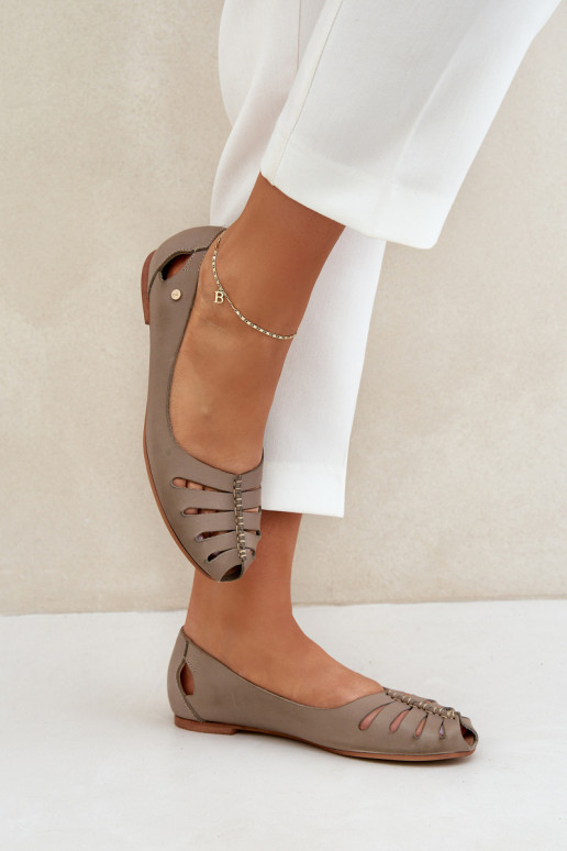 Zazoo 10009 Bequeme Ballerinas aus Ermöglichtturleder Feminin Beige Zazoo 10009 Bequeme Ballerinas aus Ermöglichtturleder Feminin Beige