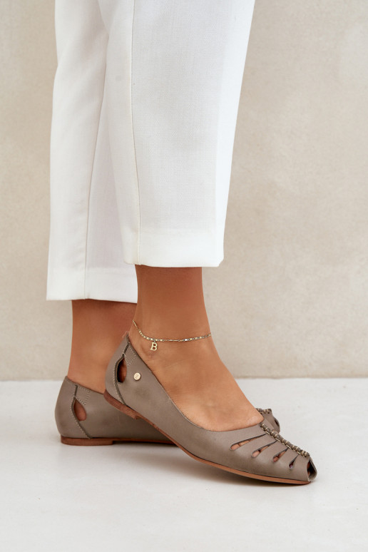 Zazoo 10009 Bequeme Ballerinas aus Ermöglichtturleder Feminin Beige Zazoo 10009 Bequeme Ballerinas aus Ermöglichtturleder Feminin Beige