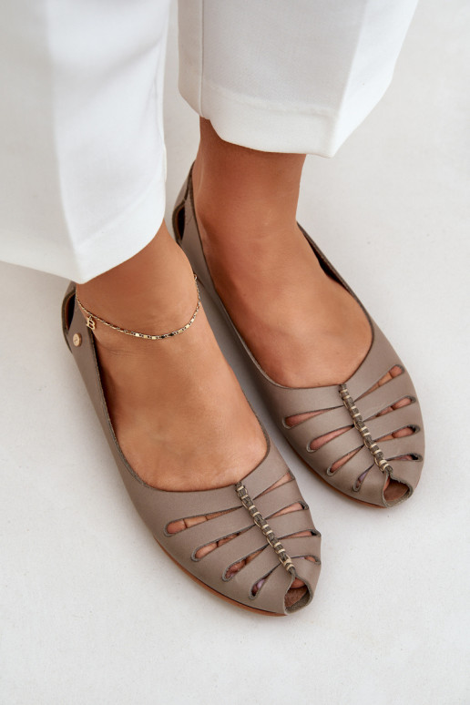 Zazoo 10009 Bequeme Ballerinas aus Ermöglichtturleder Feminin Beige Zazoo 10009 Bequeme Ballerinas aus Ermöglichtturleder Feminin Beige