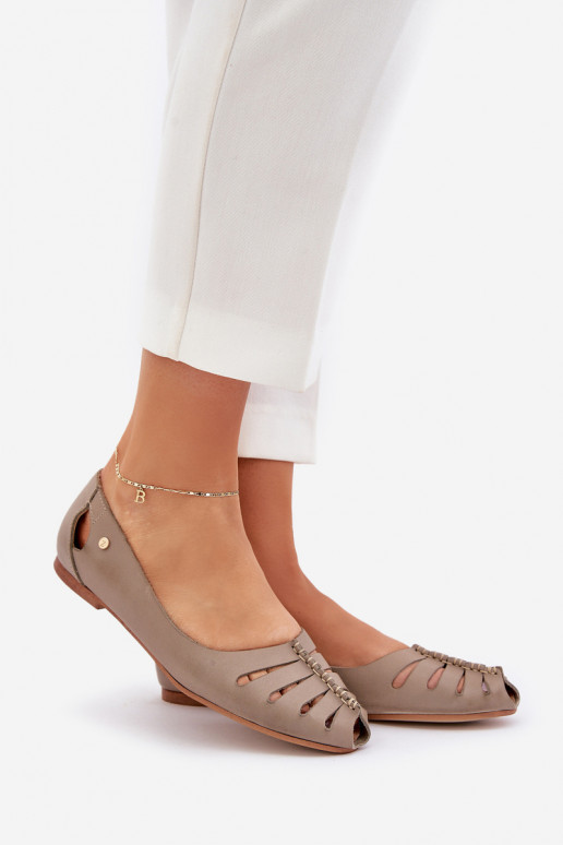 Zazoo 10009 Bequeme Ballerinas aus Ermöglichtturleder Feminin Beige Zazoo 10009 Bequeme Ballerinas aus Ermöglichtturleder Feminin Beige