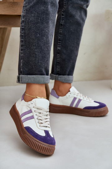 Zazoo N1068S6 Haut Niedrig Sneakers Stilvollllschuhe Feminin mit einer Plattform Zueiße Farbe 2