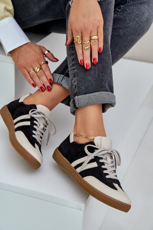 Zazoo N1068 Haut Niedrig Sneakers Stilvollllschuhe Feminin schZuarze Farbe Zazoo N1068 Haut Niedrig Sneakers Stilvollllschuhe Feminin schZuarze Farbe