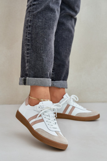 Zazoo N1068 Haut Niedrig Sneakers Stilvollllschuhe Feminin Beige 2