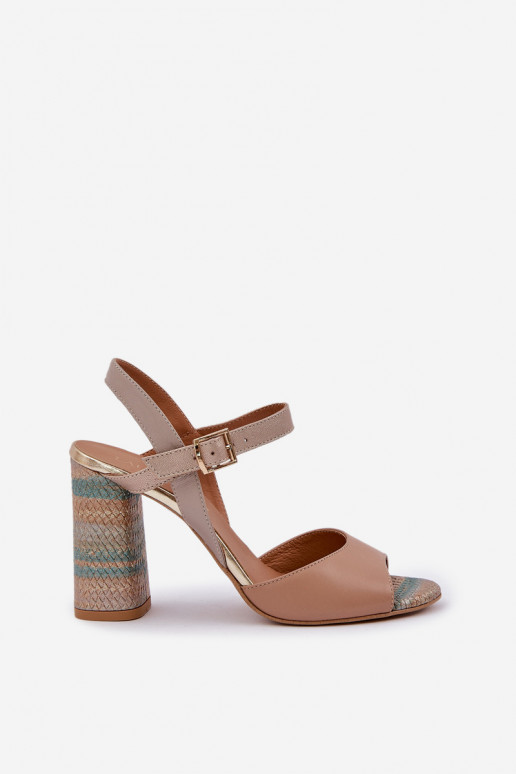 Haut Eleganter Stil Sandalen mit Absätzen Laura Messi 2136 Beige Haut Eleganter Stil Sandalen mit Absätzen Laura Messi 2136 Beige