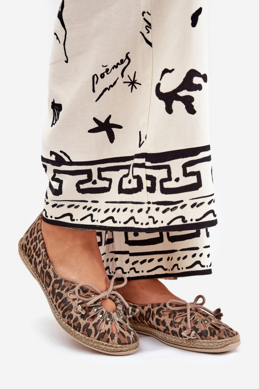 gleichschenklig BallerinasErmöglichtturalnej Skóry mit Leopardenfellmuster Zazoo 10179 braune Farbe gleichschenklig BallerinasErmöglichtturalnej Skóry mit Leopardenfellmuster Zazoo 10179 braune Farbe