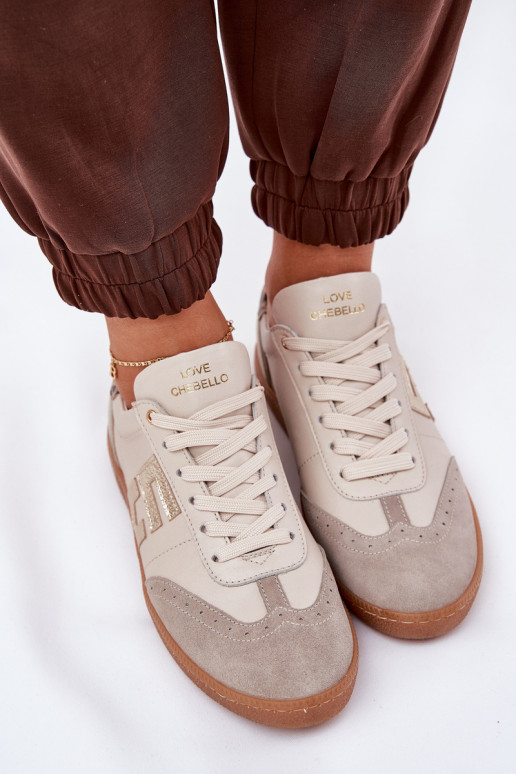 Haut Turnschuhe Sneakers Stilvollllschuhe Feminin mit Leopardenfellmuster CheBello 4640 Beige Haut Turnschuhe Sneakers Stilvollllschuhe Feminin mit Leopardenfellmuster CheBello 4640 Beige