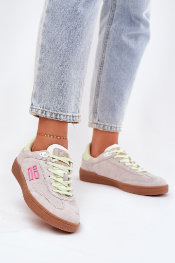 aus INildleder Turnschuhe Sneakers Stilvollllschuhe Feminin D.Franklin DFSH387005 Zgaszona Biel