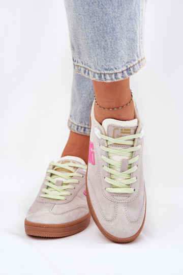 aus INildleder Turnschuhe Sneakers Stilvollllschuhe Feminin D.Franklin DFSH387005 Zgaszona Biel 2