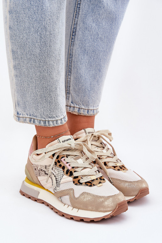 Sneakers Stilvollllschuhe Turnschuhe Feminin D.Franklin DFSH378006 goldene Farbe Sneakers Stilvollllschuhe Turnschuhe Feminin D.Franklin DFSH378006 goldene Farbe