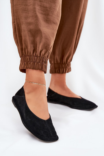 Ballerinas aus INildleder Feminin Big Star RR274080 schZuarze Farbe