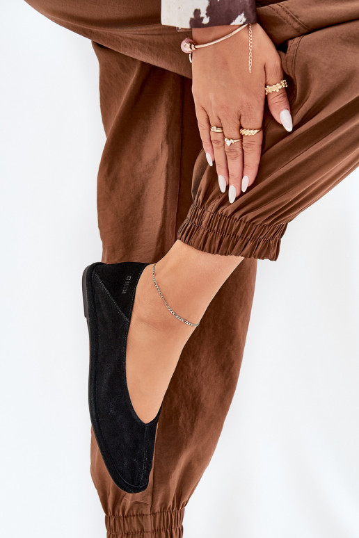 Ballerinas aus INildleder Feminin Big Star RR274080 schZuarze Farbe Ballerinas aus INildleder Feminin Big Star RR274080 schZuarze Farbe