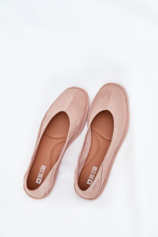 Ballerinas aus INildleder Feminin Big Star RR274081 pinke Farbe Ballerinas aus INildleder Feminin Big Star RR274081 pinke Farbe