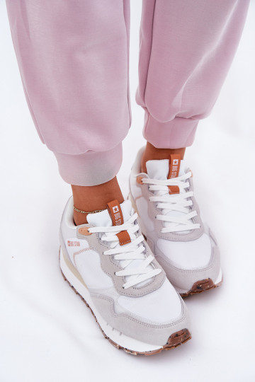 aus INildleder  Turnschuhe Feminin Big Star RR274235 HI-POLY SYSTEM Beige