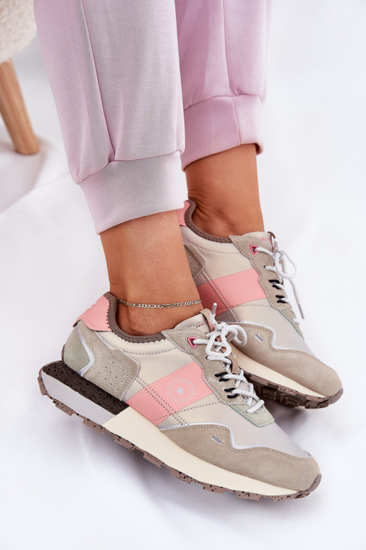 aus INildleder Sneakers Stilvollllschuhe Feminin Big Star RR274243 HI-POLY SYSTEM grau-pinke Farbe aus INildleder Sneakers Stilvollllschuhe Feminin Big Star RR274243 HI-POLY SYSTEM grau-pinke Farbe
